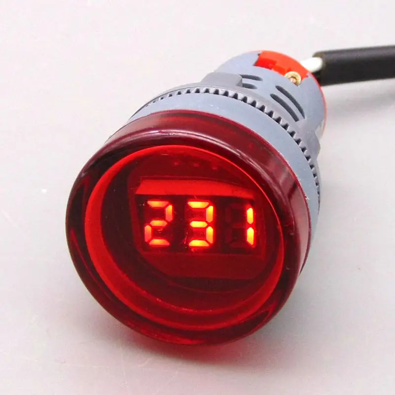 

22mm voltmeter AC50~600V volt gauge voltage meter volt meter Indicator lamp voltage meter