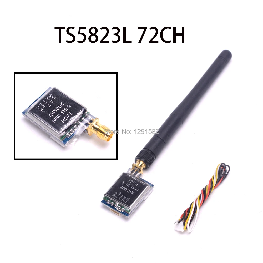 

Mini TS5823L 5.8G 200mW 72CH Mini Wireless AV Audio Transmitter Module for RC 210 250 Quadcopter