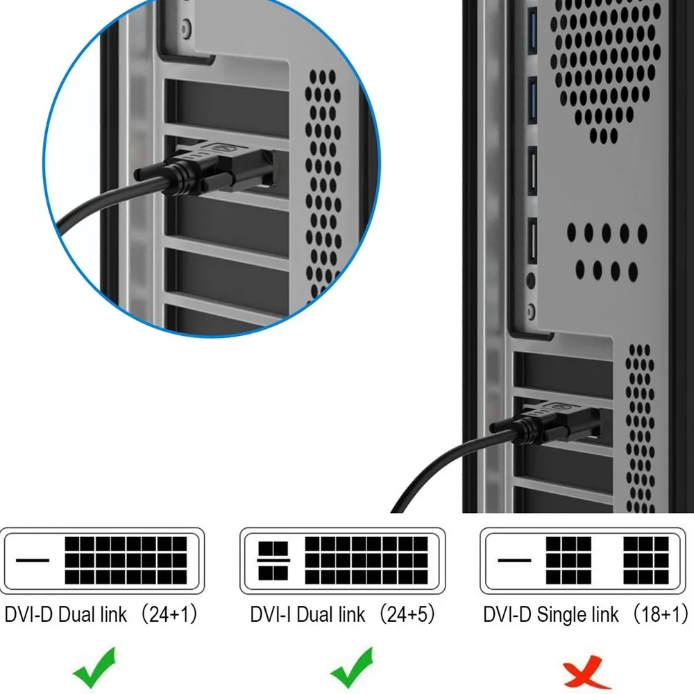 Кабель DVI высокоскоростной DVI-монитор DVI видео кабель DVI 24+ 1 контактный штекер 1 м 2 м 3 м 5 м для проектора ноутбука тв LCD DVD HDTV