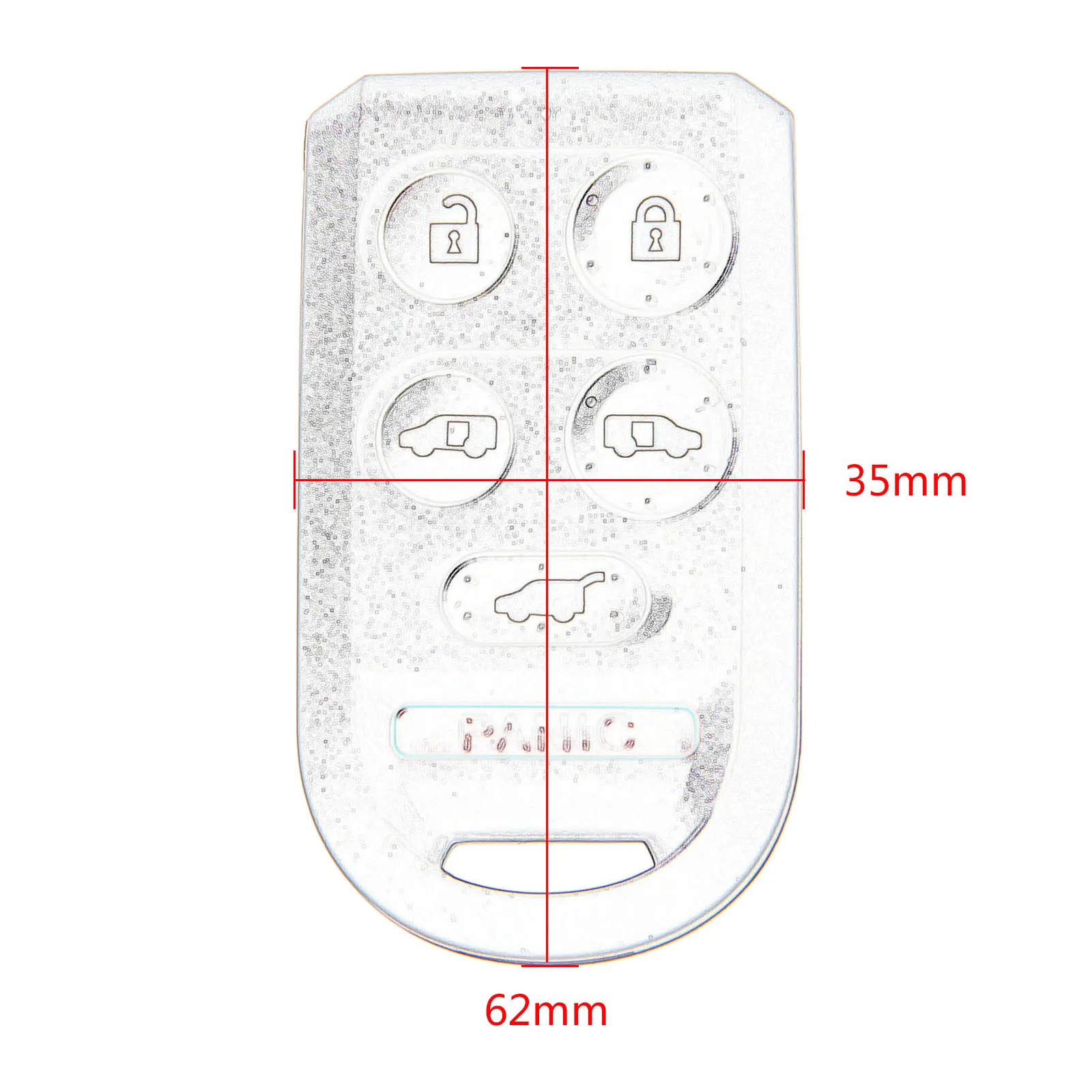 

Auto Repalcement Case Key Keyless Entry Remote Key Fob Shell 6 Buttons PG216B Car Key Case Covers