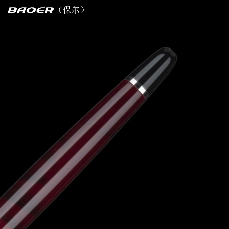 Baoer 517 лавы красный Бизнес ролика металла шариковая ручка 0.5 мм перо Ручка-роллер Офис Школьные принадлежности