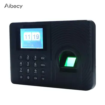 

Biometric Attendance System Attendance Machine Employee Checking-in Recorder 2.4 inch TFT LCD Screen DC 5V Time Attendance Clock