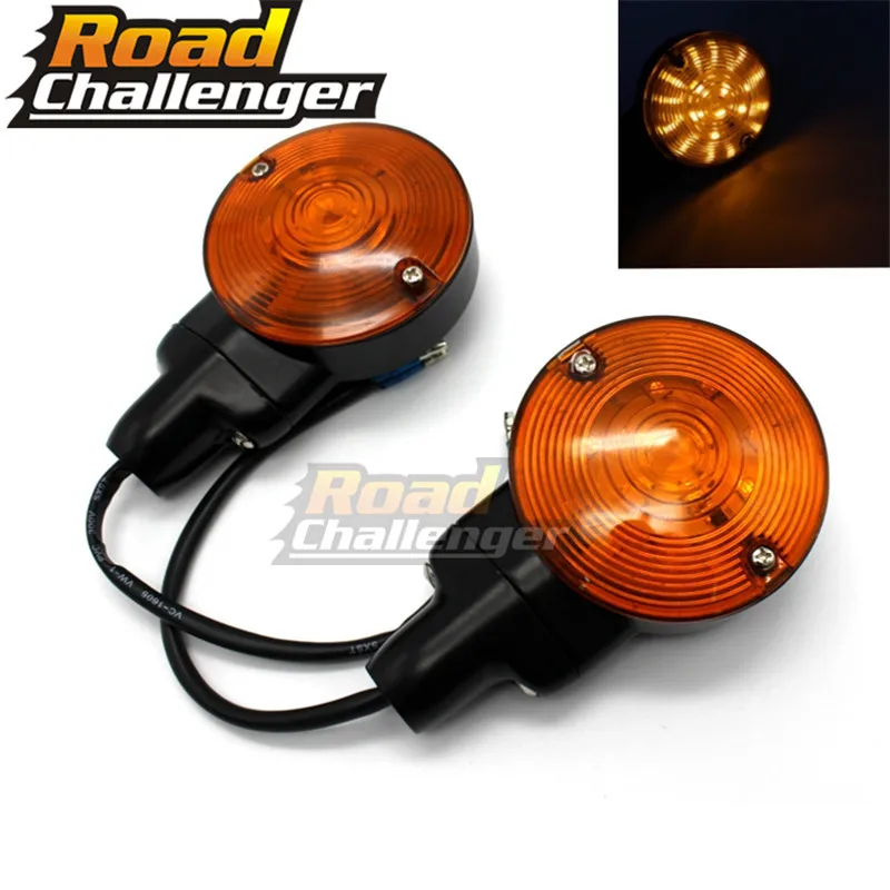 Amber Front Rear LED Turn Signal Light For Harley 1999-later FLSTC 01-up Touring