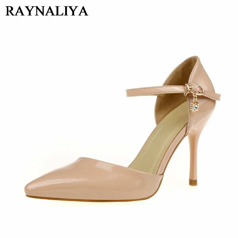 

2017 Newest Sexy Point Toe Patent Leahter High Heels Pumps Shoes Woman's Black Sandals Ladies Dress Wedding Shoes BLY-B0012