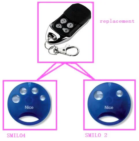 

The remote replace for nice smilo 2 smilo 4 remote control