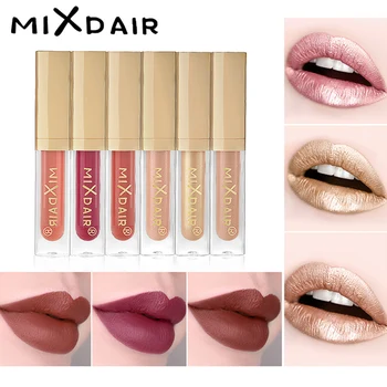 

Dropshipping Fashion 6Pcs/Set Waterproof Liquid Lipstick Matte Glitter Lipgloss Diamond Pigment Makeup Beauty Tools NShopping