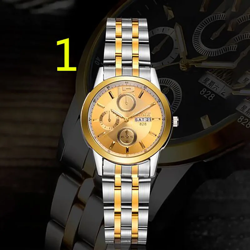 

Men's new stainless steel business luxury watch.39