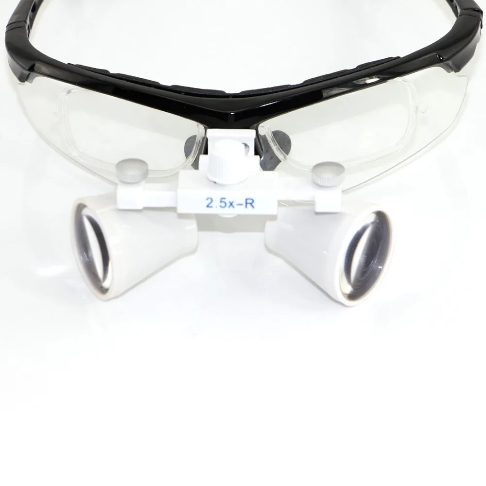 

2.5X R White Sliver Binocular Surgical Surgery Magnifier Dental Loupe Medical Operation Loupe