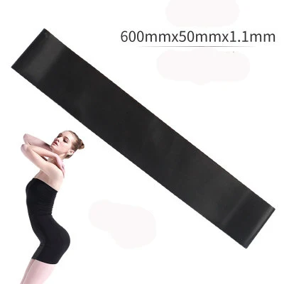 5 видов цветов резинки для йоги, Уличное оборудование для фитнеса, 0,35 мм-1,1 мм, резинки для пилатеса, занятий спортом, тренировок - Цвет: Black