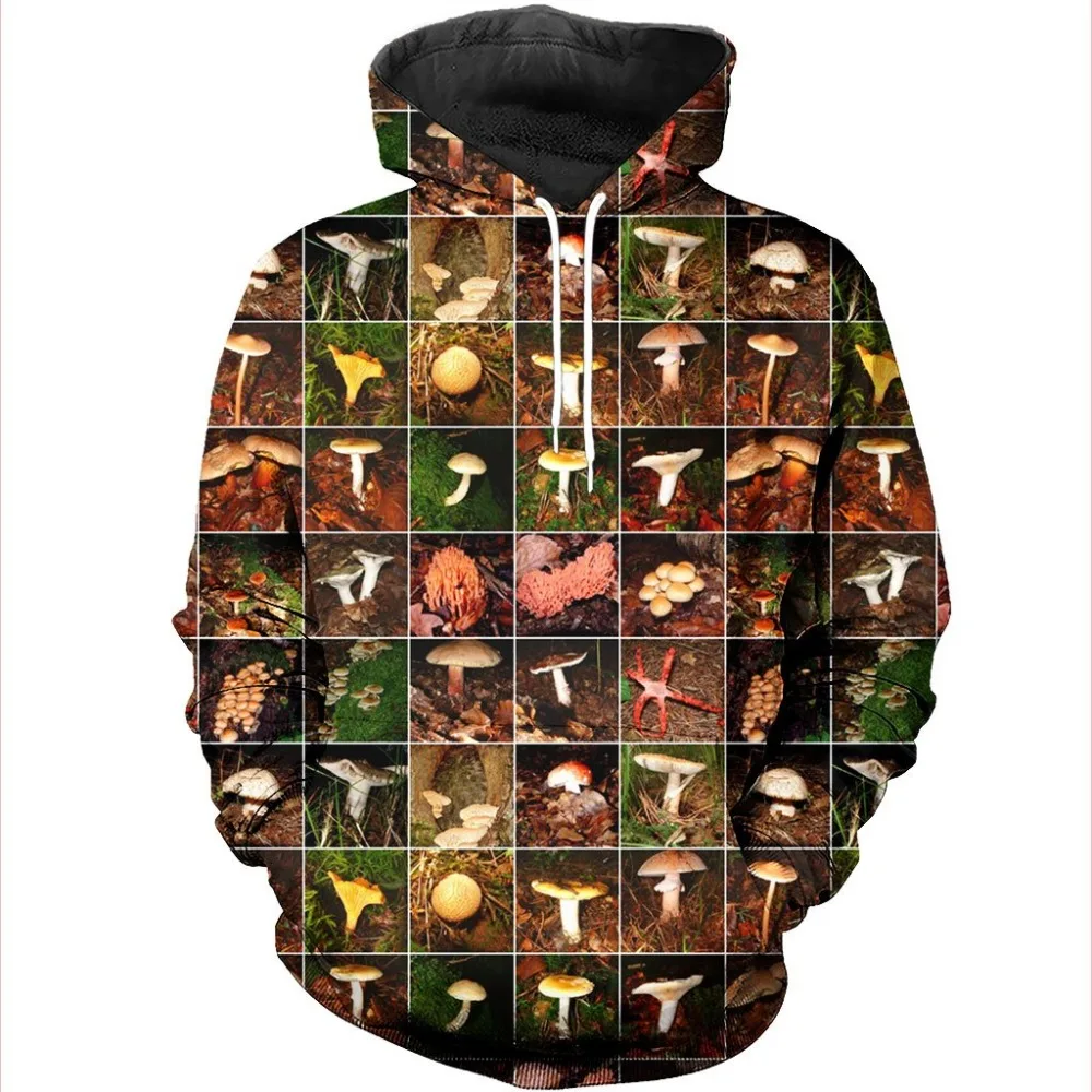 

PLstar Cosmos Fashion Men hoodies 3D All Over Printed champignons/mushrooms Hoodie Unisex Streetwear Casual Tracksuit hoody