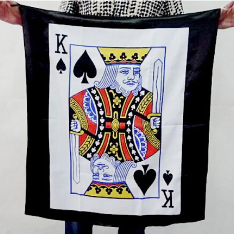 

Bag to Poker Streamer (King of Spades) Magic tricks Stage Magic Accessories Magic Prop Illusion Mentalism Gimmick Professional