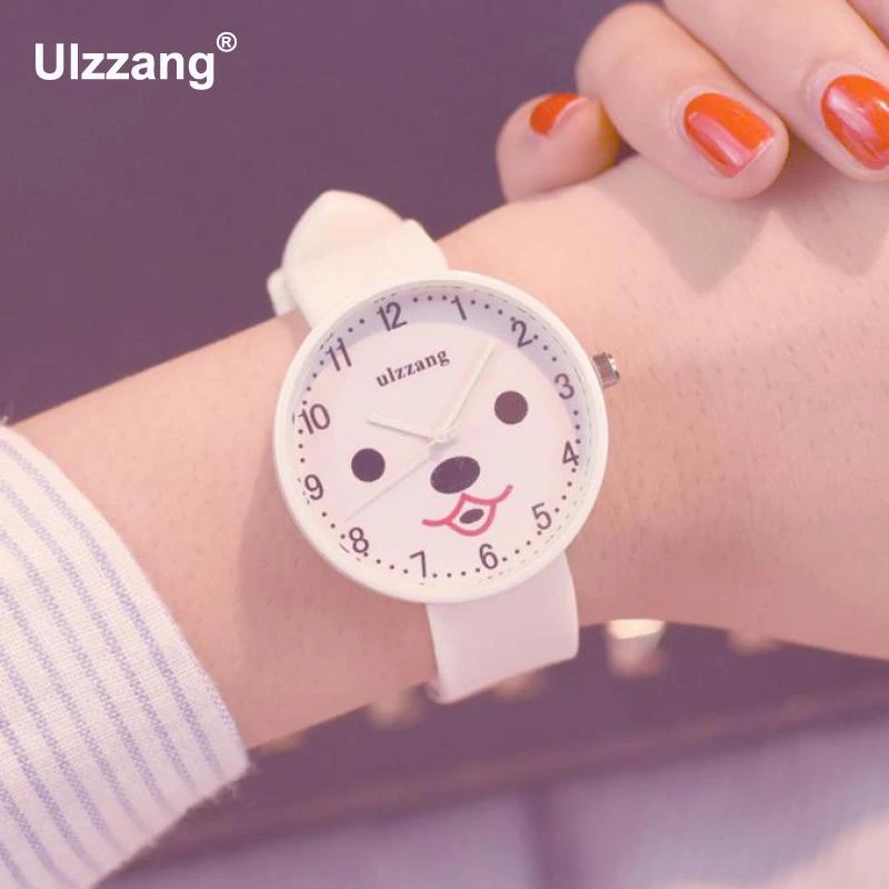 ファッション素敵な女性腕時計かわいいビッグカートン顔ゼリー女の子腕時計学生甘いレジャー瓦礫時計キッズ時計時間 Kids Clock Kids Fashionkids Kids Aliexpress