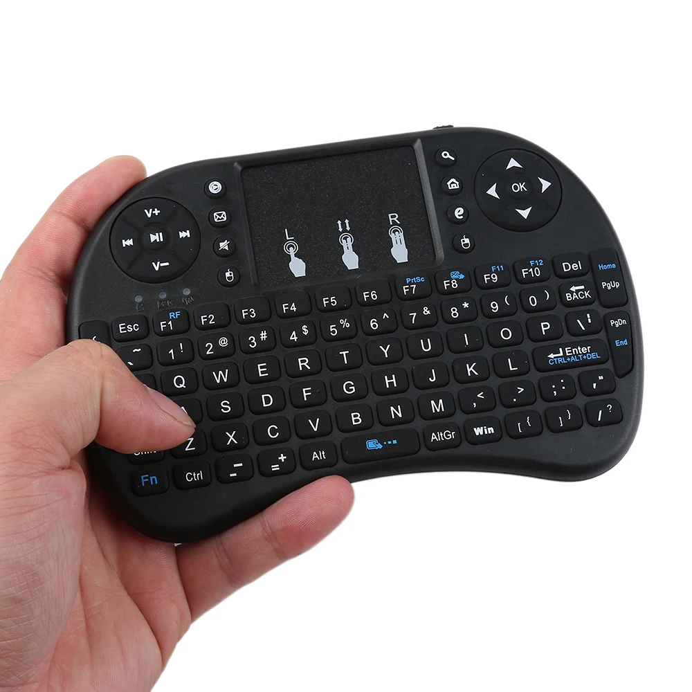 

Portable i8 2.4GHz Black Keyboard Air Mouse Touchpad Handheld for Smart Android TV BOX Mini PC 2 colors F