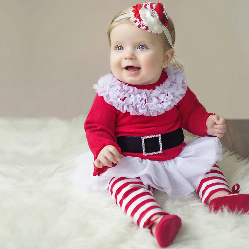 Christmas Baby Clothing Set Long Sleeve Infant Girls Boys Warm Winter Outfits Party Gift Christmas Children Set Toddler Clothes (1)