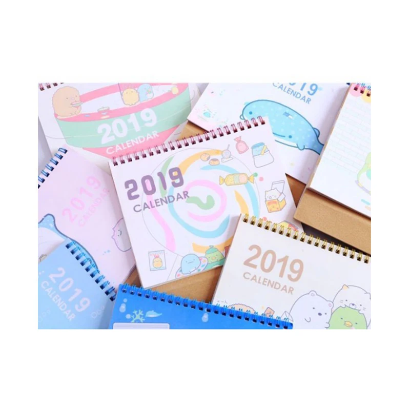 2018 2020 милый мультяшный настольный календарь Sumikko Gurashi с китом список дел