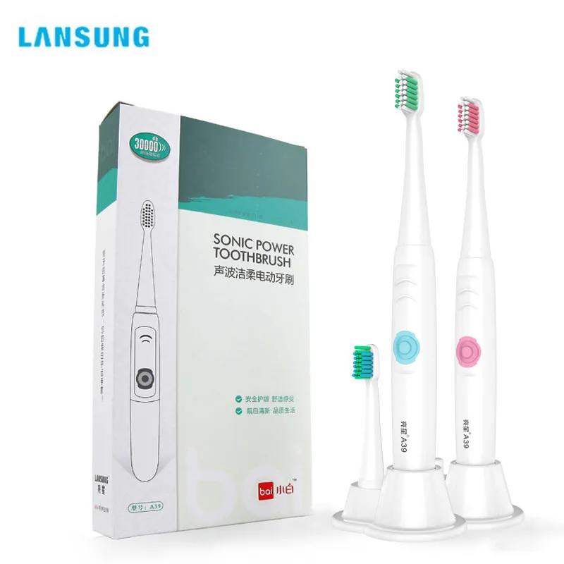 Lansung Ultrasonic electric toothbrush AA Battery Electric Toothbrush