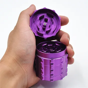 

8pcs/lot wholesale Metal herb grinder crusher as cigarette smoking tool pipe tobacco grinder 2017 crushers amoladora grinders