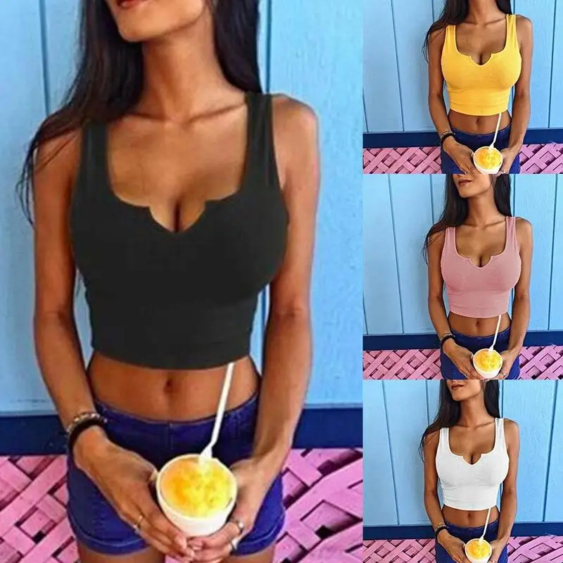 

Sexy Cropped Padded Tube Tops Women Bralete Strapless Bustier Wrapped Chest Corsets Top Short T-shirt Sports Bottoming