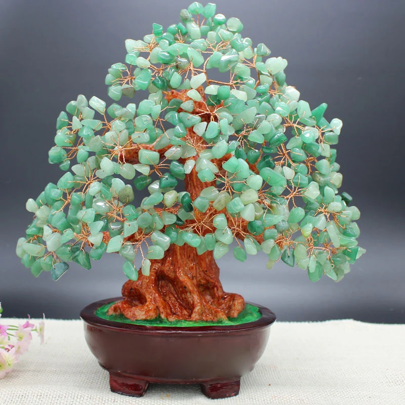 

Treasure Tree Ornament Fortune Tree Ornament Delicate Crystal Gift Livingroom Crafts Home Decoration