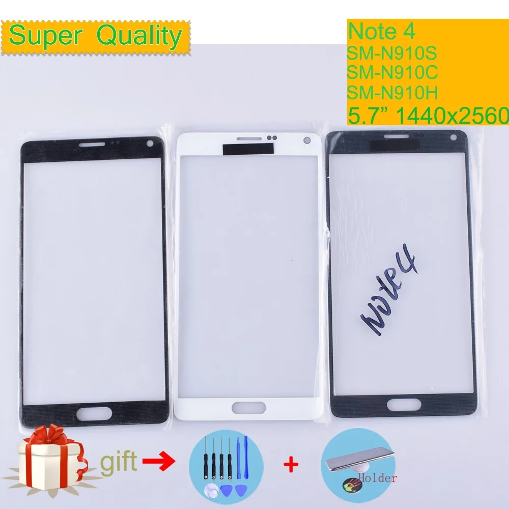Для Samsung Galaxy Note 4 N910 N910A N910F N910H сенсорный экран передняя стеклянная панель ЖК