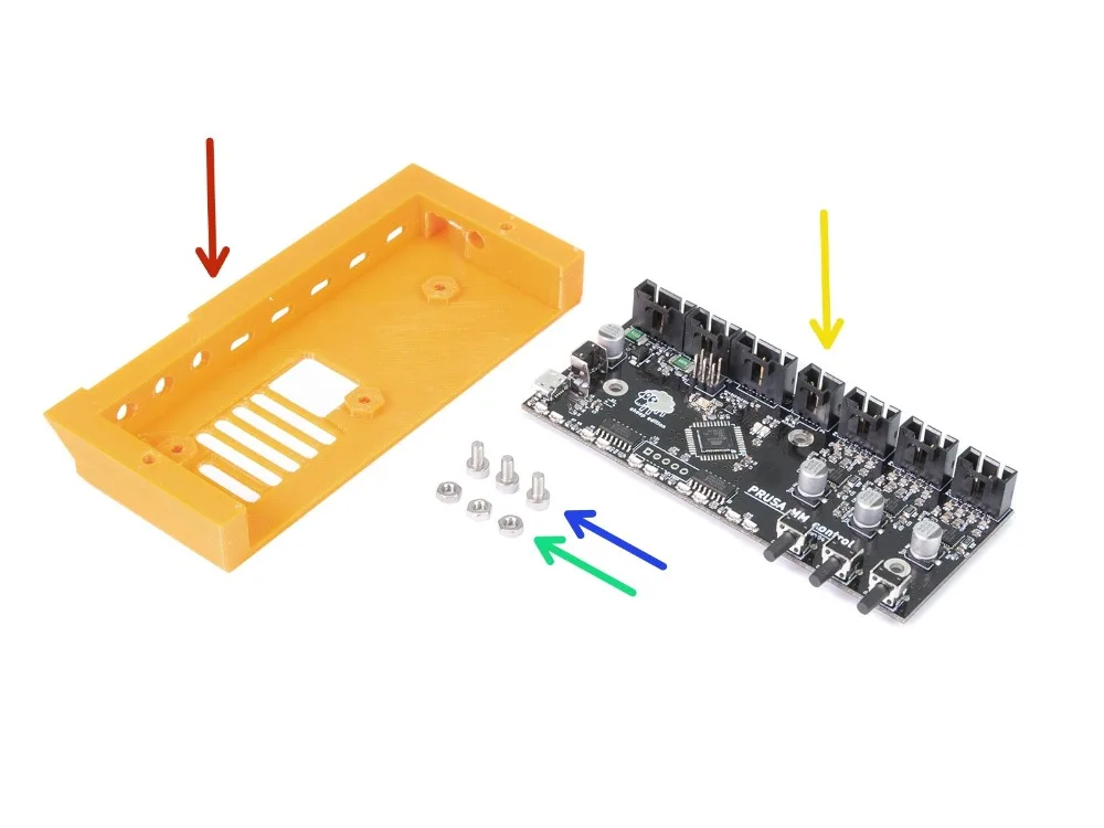 Клонированный Prusa i3 MK3 мульти материал 2,0 обновление мм плата управления