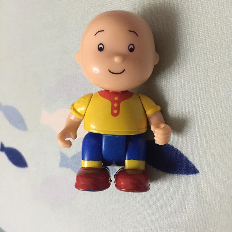Новое поступление 10 шт./лот подвижная мультяшная игрушка Caillou 6 см ПВХ