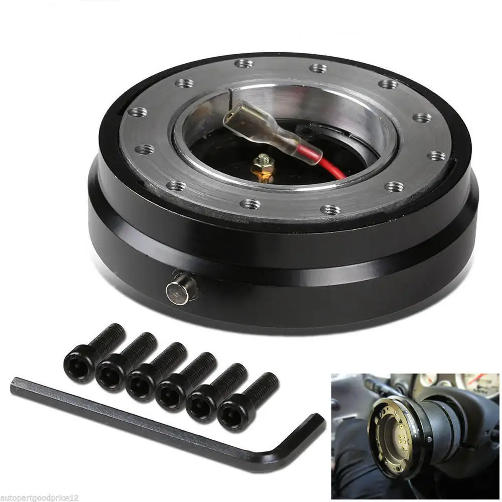 

Tuning Monster Universal Car Auto Steering Wheel Quick Release Hub Adapter Snap Off Boss Kit Car Accessories
