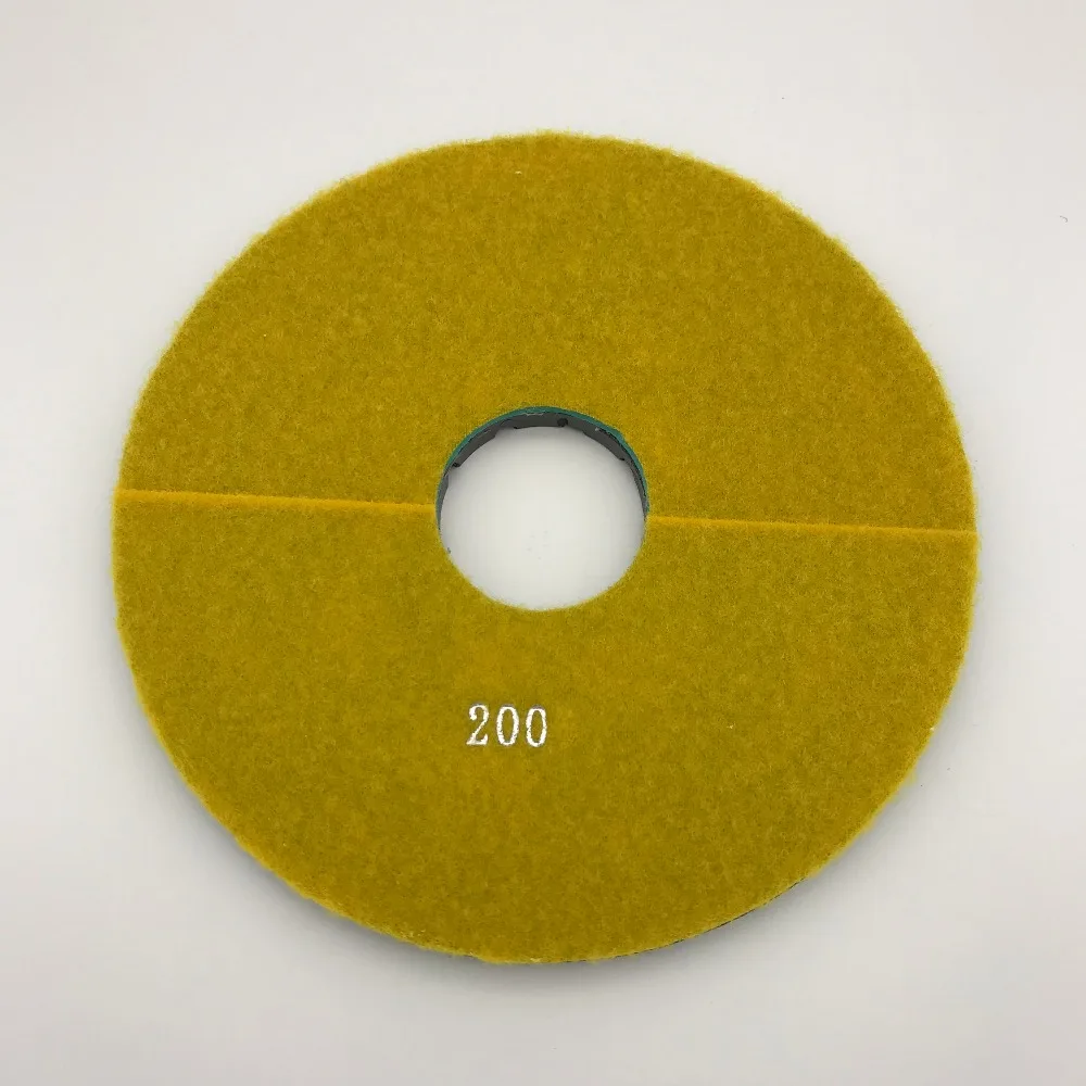 Сверхмощный Алмазный полировальный диск 8 дюймов(200 мм) влажный круг полировальный круг гранитный пол шлифовальный диск Толщина 10 мм зернистость 200