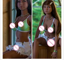 2016 new arrival 148cm sex doll realistic with wheat deep skin color sexy doll toy for men lifesize dolls silicon