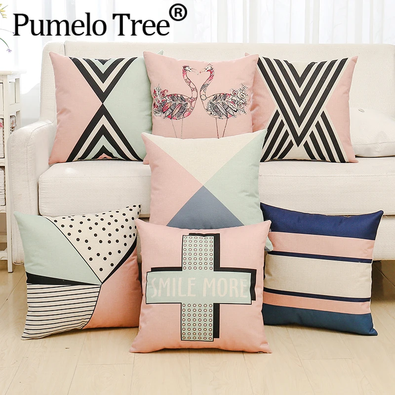 هندسية Feacher البوليستر 45*45 سنتيمتر غطاء الوسادة الوردي مكتب ديكور اليدوية الزخرفية الأزياء كيس وسادة ل أريكة سيارة هندسية Feacher البوليستر 45*45 سنتيمتر غطاء الوسادة الوردي مكتب ديكور اليدوية الزخرفية الأزياء كيس وسادة ل أريكة سيارة