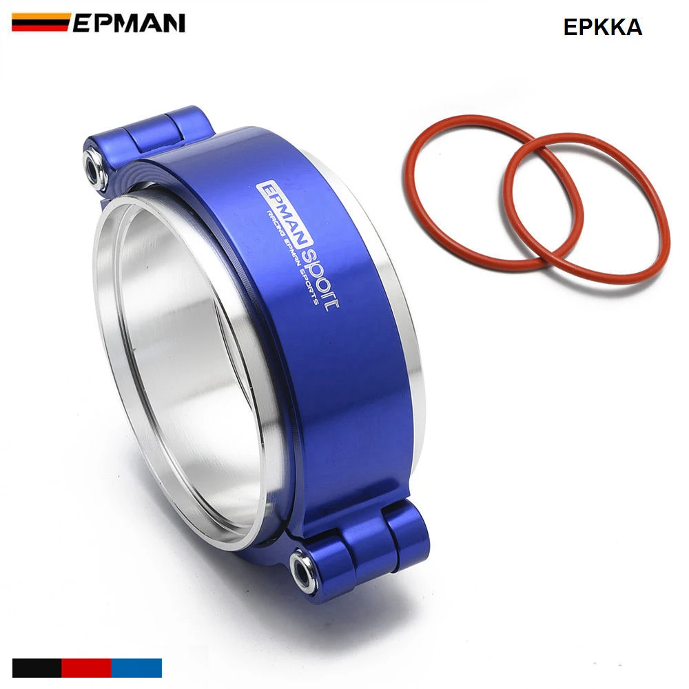 

Epman Exhaust V-band Clamp w Flange System Assembly Anodized Clamp For 2.5" // 3" OD Turbo Intake Charge Piping EPKKA-AF