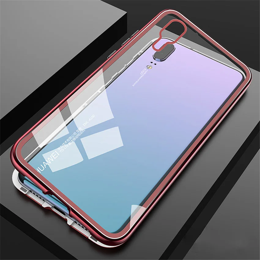 Роскошный магнитный металлический чехол для Huawei P20 Lite Pro Магнитный бампер