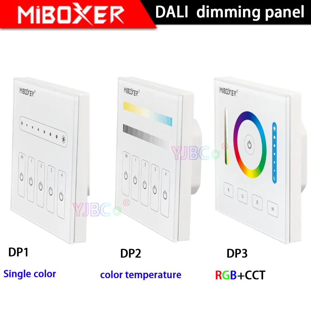 MiBOXER DALI 86 Сенсорная панель одноцветная/CCT/RGB+ CCT затемняющий умный светодиодный диммер контроллер DP1/DP2/DP3 для светодиодной ленты светильник