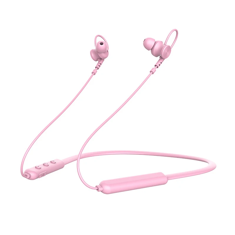 Розовые Bluetooth наушники с HD микрофоном для девочек стерео беспроводные auriculares