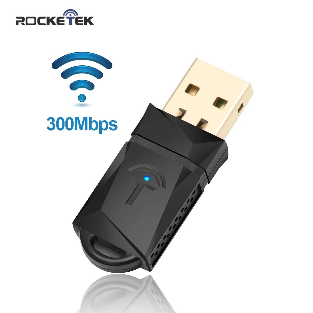 Rocketek 300 Мбит/с беспроводной USB WiFi адаптер/Utral-Fast внешний Беспроводной Wi-Fi приемник/Портативная Сетевая Карта 802.11n/a/g Dongle