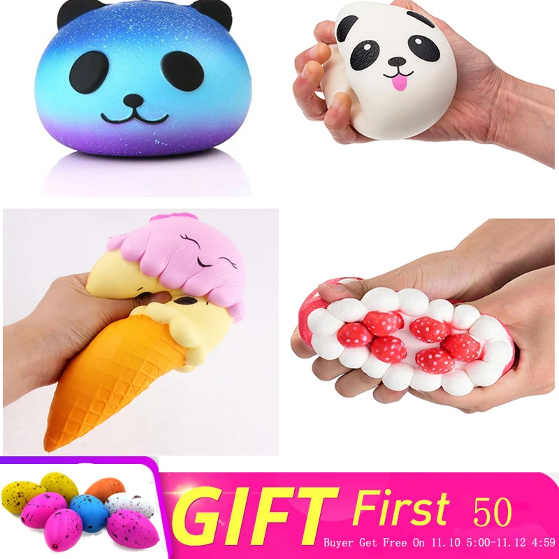 

Squeeze Squishys Galaxy Cute Panda Scented Squishy Funny Gadgets Anti Stress Novelty Antistress Toys Gift Slime Toys 16 Styles