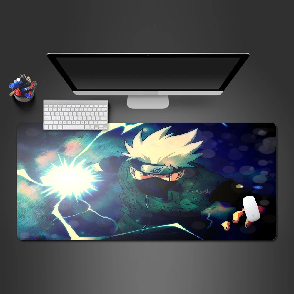 

Kakashi Naruto Anime Mouse Pad Lock Side Gamer Computer Keyboard Professional Mouse Mat PC Gaming Computer Best Selling Pad