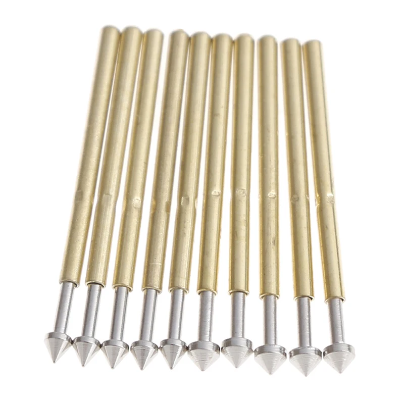 100Pcs P75-E2//E3 spring test probe pogo pin1.3//1.5mm conical head1.0mm thimbleUE