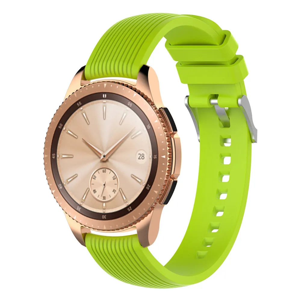 Силиконовый браслет на запястье браслет ремешок для samsung Galaxy Watch 42 мм SM-R810 SM-R815 SM-R800 46 мм Smartwatch Band ремешок 4 цвета