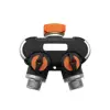1 Pc 3/4 Inch Thread 2-Ways Water Splitters With Valve Garden Irrigation Agriculture Faucet Water Connectors Hose Diverter ► Photo 1/6