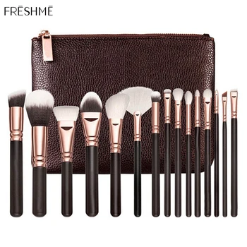 

Women 15Pcs Makeup Brushes Set Eye Shadow Foundation Powder Eyeliner Eyelash Lip Make Up Brush Cosmetic Beauty Tool Kit Hot