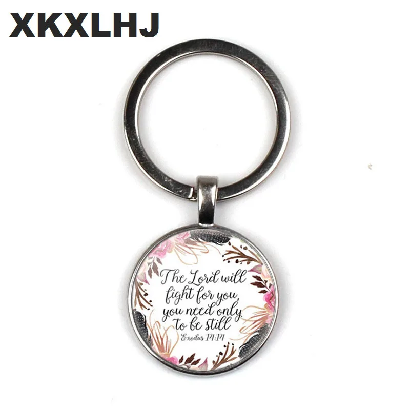 Scripture Verse Keychain Cross Keyring Bible Keyring Romans 8:38 keychain You Are Loved Forever Scripture keychain Bible Verse Keychain
