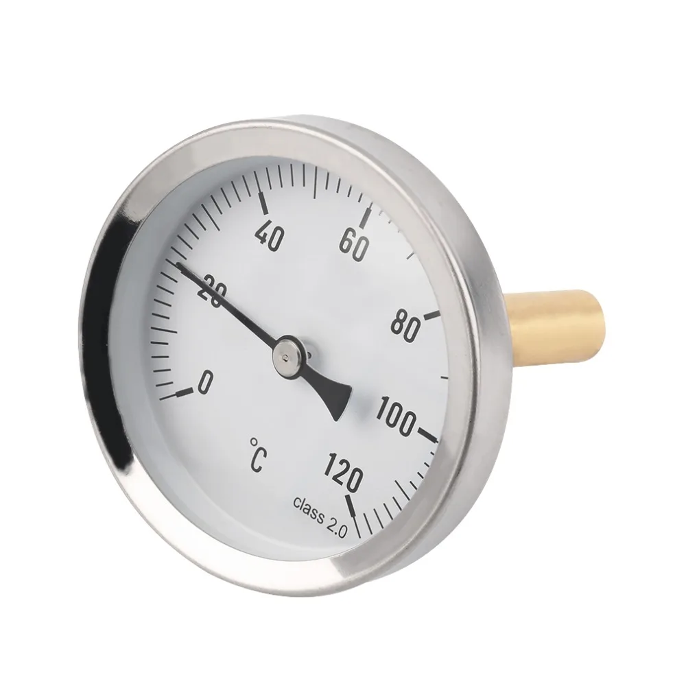 1pcs 63mm Dial Thermometer Liquid Temperature Gauge 0 120 Centigrade