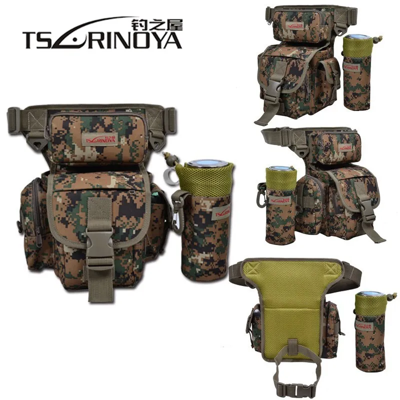 

Tsurinoya 29*22*12cm 550g Multifunction Fishing Tackle Canvas Bag For Fly Fishing Lure Box Reel Rod Accessories Fishing Backpack