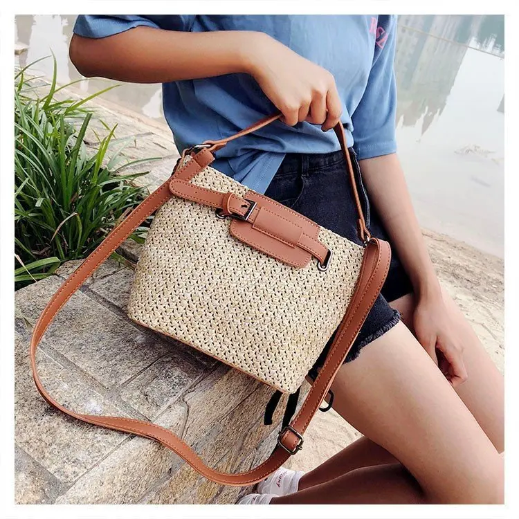 Fashion rattan bags Women Summer straw handbag Bohemia bags Women Beach CrossBody Bag Handmade ...