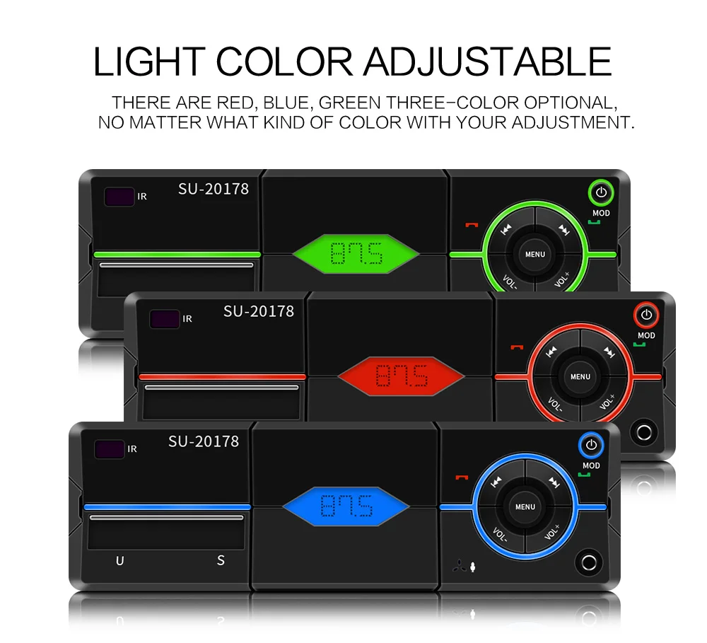 Автомагнитола 1Din MP3 плеер в приборной панели Авторадио AUX FM Bluetooth громкая связь USB
