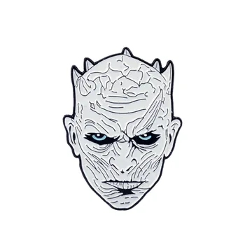 

10pcs Game of Thrones Night King character women 90s funny cartoon backpack clothes decoration Enamel Brooches badge collar pins