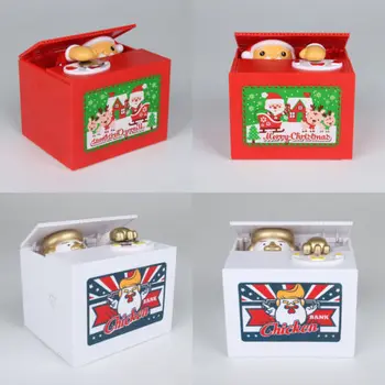 

New Cute Saving Box Santa Creative Piggy Bank Stealing Coin Money Collectible Toy Kid Present