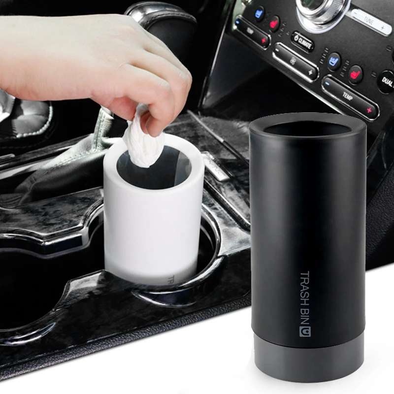 

Mini Car Trash Bin Car Garbage Storage Bucket Open Mouth Auto Trash Can Rubbish Box Case Holder Car Organizer Accessories