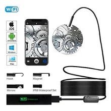 1200 P эндоскоп HD 1080 P Wifi эндоскоп камера 1 м 2 м 3,5 м 5 м 10 м USB осмотр Водонепроницаемый Бороскоп камера жесткий кабель трубка